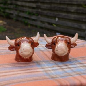 Highland Cow Salt & Pepper Shakers