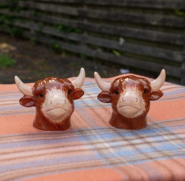 Highland Cow Salt & Pepper Shakers