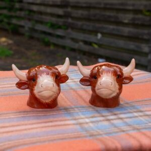 Highland Cow Salt & Pepper Shakers
